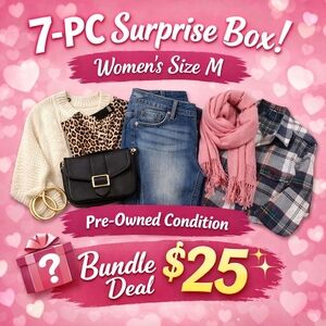Women's Fashion Bundle - Size M Pre-owned Condition 7-pc Surprise Box